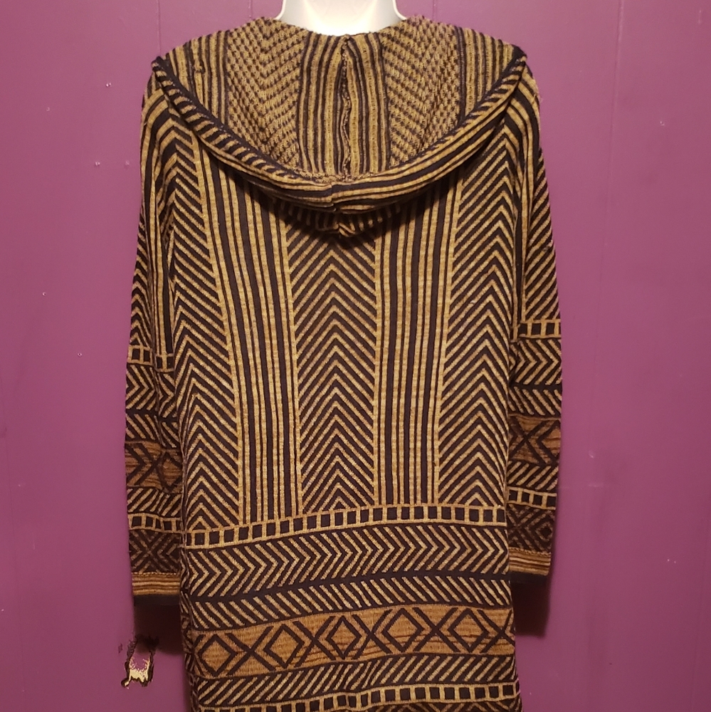 Brown and blue sweater